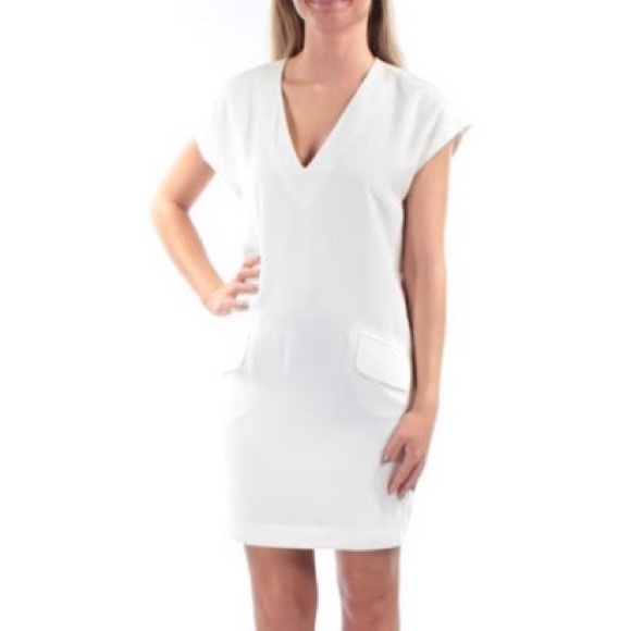 Bar III Cap Sleeve V neck  Dress - Picture 1 of 8